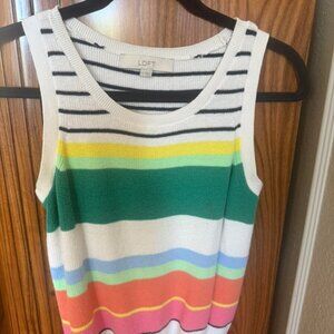 Loft Brand Sweater Tank Top Multicolored size S